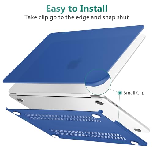 May Chen Case for MacBook Air 13/13.6-inch (M5/M4/M3/M2, 2022-2026 Models A3449 A3240 A3113 A2681), Lightweight | Closes Seamlessly | Ideal for Work Hard Shell Case, Dark Blue - color: Dark Blue