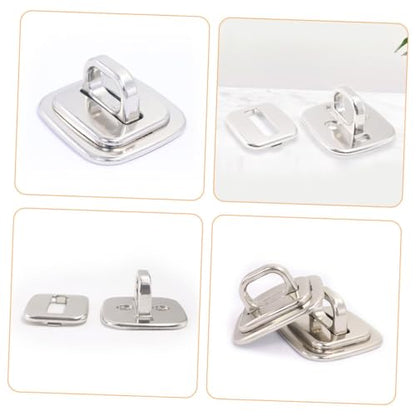 STOBOK 4pcs Laptop Cable Lock Desk Mount Security Anchor Base Plate for Theft Prevention Compatible Keyed and Combination Locks for Offices Schools and Libraries