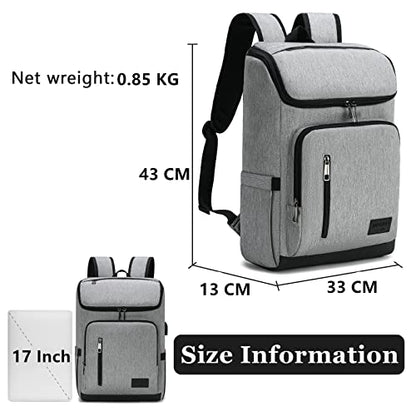 YALUNDISI Laptop Backpacks Travel Backpack Carry On Backpack Casual Daypack with USB Charging Port for Men Women Grey - color: Grey
