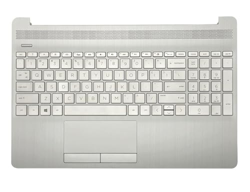 Replacement Upper Case Palmrest for HP 15T-DW 15-DW 15S-DR 15S-DU Series Laptop Backlight Keyboard Assembly Touchpad Top Cover L52022-001 AP2H8000510 Natural Silver - color: With Backlit Keyboard L52022-001