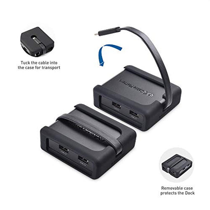 Cable Matters Dual 4K Monitor USB C Hub with DisplayPort 1.4, 100W PD | 2x 4K@60Hz DP, Windows Only, macOS Not Supported, Thunderbolt 4/3 and USB4 Compatible, for Surface Pro, XPS