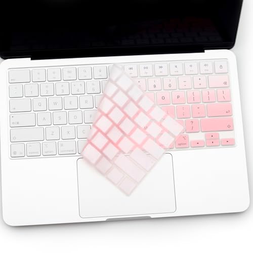 Keyboard Cover for 2026 New MacBook Neo 13 inch with Apple A18Pro Chip/A3404, MacBook Neo 13.0'' A18 Pro Accessory, US Layout Keyboard Skin-OPink - color: OPink