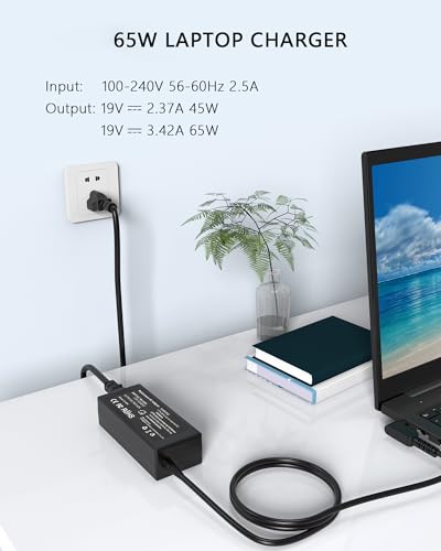 65W Laptop Charger Compatible with Acer Aspire 3 5 Series | for A315-23 A315-24P A315-35 A314-23P A317-53 A315-58 A315-59, for A515-44 A515-45 A515-46 A515-54 A515-55 A515-56,19V 3.42A