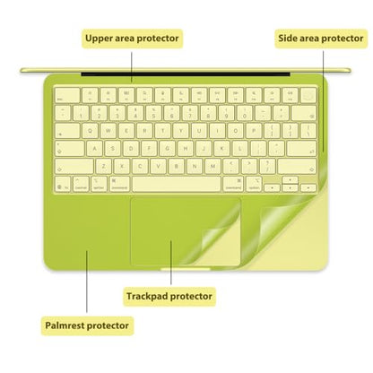 Palm Rest Cover Palm Rest Cover for MacBook Neo | Scratch-Resistant Laptop Skin with PVC Light-Weight Trackpad Protector Skin, Removable (Yellowgreen) - color: Yellowgreen