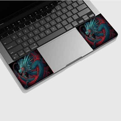 Universal Laptop Skin Sticker with 2 Wrist Pad Skins, Waterproof Scratch Resistant Vinyl Laptop Cover Decal, Cut to Fit for 11–15.6 Inch MacBook HP Dell Lenovo, Chinese Dragon - color: Chinese Dragon