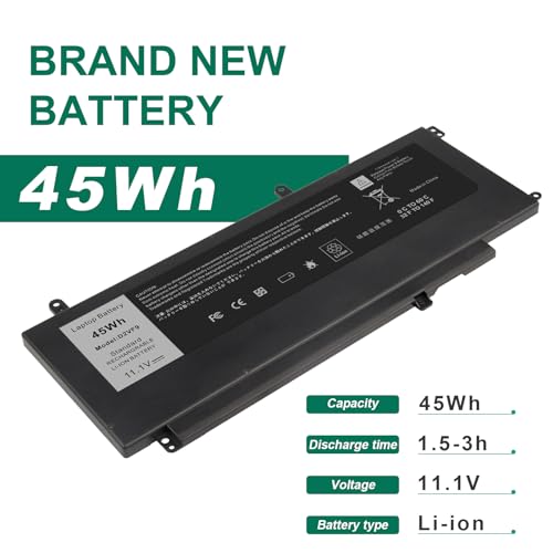 Fancy Buying D2VF9 Laptop Battery Replacement for Dell Inspiron 15 7547 7548 D2VF9 0PXR51 PXR51-11.1V 45WH - size: 10.19*4.21*0.24inch D2VF9
