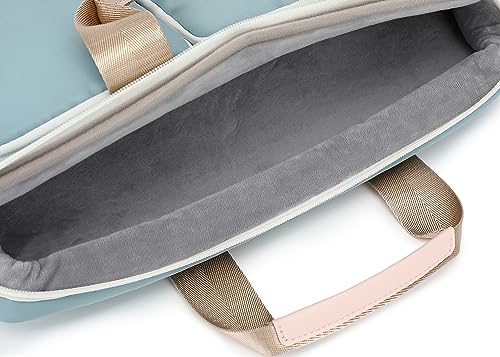 360° Protective Muti Pockets Laptop Shoulder Bag Sleeve Case For MacBook Pro 16" and 15 inch-15.6 inch Laptop (Light Blue) - color: Light Blue, size: 14 inch