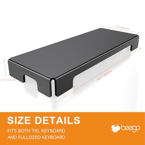 BEEGO Mechanical Computer Keyboard Cover - Black Acrylic Keyboard Cover Keyboard Dust Cover Mechanical Keyboard Cover Full Size Keyboard Protector - color: Black, size: 1 PCS