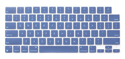 Keyboard Skin Compatible for 2026-2022 MacBook Air 13.6 & 15 inch M5 M4 M3 M2 A3449 A3448 A3240 A3114, 2026-2021 MacBook Pro 14 & 16 M5 M4 M3 M2 M1 A3426 A3427 A3428 A3429 A3434 A3112 (Lavender Gray) - color: Lavender Gray