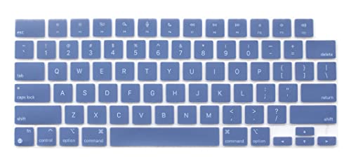 Keyboard Skin Compatible for 2026-2022 MacBook Air 13.6 & 15 inch M5 M4 M3 M2 A3449 A3448 A3240 A3114, 2026-2021 MacBook Pro 14 & 16 M5 M4 M3 M2 M1 A3426 A3427 A3428 A3429 A3434 A3112 (Lavender Gray) - color: Lavender Gray