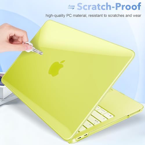 May Chen for MacBook Neo 13 inch Liquid Retina Display ((2026 Release A3404), Slim & Lightweight Protective Case with Screen Protector&Keyboard Cover&Dust Plug, Crystal Citrus - color: Crystal Citrus