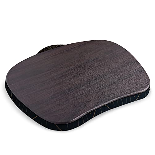 Lap Laptop Desk - Portable Lap Desk with Pillow Cushion, Fits up to 15.6 inch Laptop for Home Office Students Use as Computer Laptop Stand, Book Tablet(1-Dark Grey) - color: 1-dark Grey