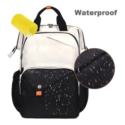 Hap Tim Laptop Backpack for Men, Women, Travel, Work, Nurse, Teacher, Khaki Black (7651-BH) - color: Khaki Black