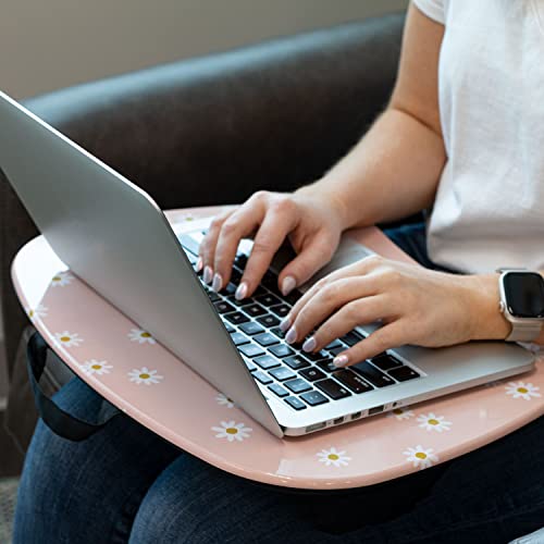 LAPGEAR MyStyle Lap Desk – Pink Daisy, Fits 15.6” Laptops - color: Pink Daisy