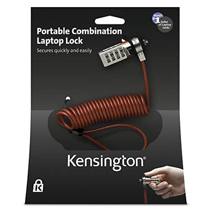 Kensington Portable Combination Cable Lock for Laptops and Other Devices - Red (K64671AM) - color: Red