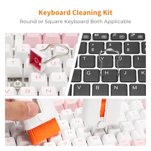 K&F CONCEPT 25-in-1 Electronic Cleaning Kit for Keyboard Laptop Cleaner | Multi-Function Electronic Cleaner,2 Keycap Pullers,Vacuum Sealed Microfiber Cloth,Multi-Device,for Photographers,MM02