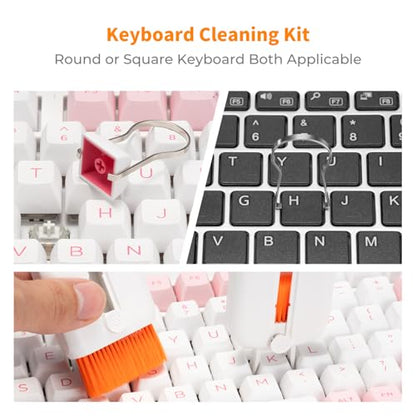 K&F CONCEPT 25-in-1 Electronic Cleaning Kit for Keyboard Laptop Cleaner | Multi-Function Electronic Cleaner,2 Keycap Pullers,Vacuum Sealed Microfiber Cloth,Multi-Device,for Photographers,MM02