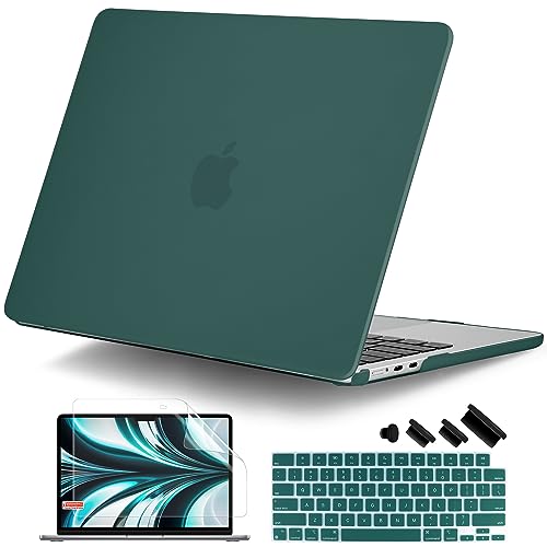 DONGKE Compatible with MacBook Air 13 inch Case M5 M4 M3 M2 2026 2025 2024-2022 A3449 A3240 A3113 A2681, Plastic Hard Shell & Keyboard Cover for MacBook Air 13.6 inch, Matte Teal - color: Matte Teal