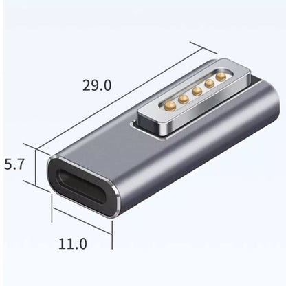 USB Type C Male to Female Adapter for Magnetic 2, Supports 85W/60W/45W Fast Charging