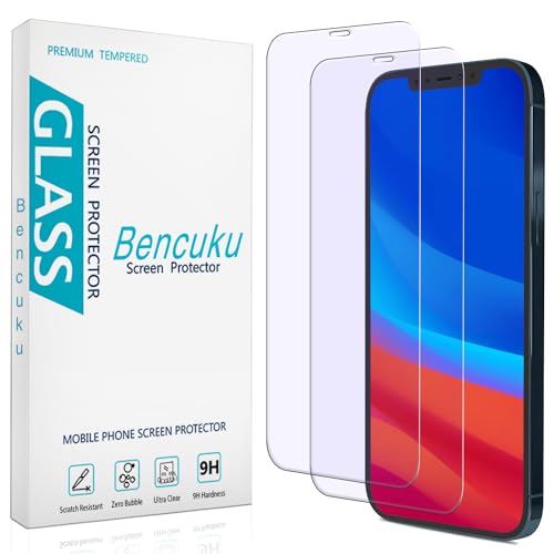 2 Pack Screen Protector Designed for iPhone 12 Pro Max 6.7-inch Anti Blue Light Tempered Glass Film, Easy to Install, Bubble Free - size: iPhone 12 Pro Max 6.7-inch