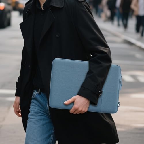 ZYB Laptop Case 14 Inch,Waterproof Laptop Sleeve 14 Inch for 14" Notebook/MacBook Air 15/14" Lenovo ThinkPad IdeaPad Asus HP Dell,2023-2025 MacBook Air 15.3 M4 M3 M2 etc with Accessory Bag-Haze Blue | 14 Inch Laptop Sleeve Laptop Case 14 Inch for Mac Air