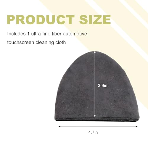 Car Screen Cleaner, 4.72"×3.94" Triangle Auto Touch Screen Cleaner Microfiber Cleaning Pad, Scratch-Free Microfiber Cleaning Wipe for Vehicle Dashboard LCD Display Laptop - color: Triangle