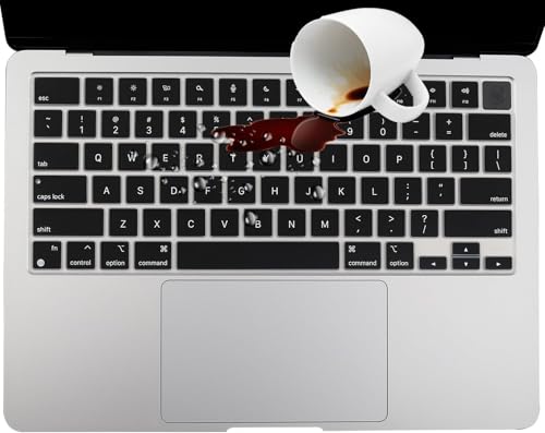 2 Pack Keyboard Cover for 2026-2023 MacBook Air 13" 15" M5 M4 M3 M2,2026-2021 MacBook Pro 14" 16" M5 M4 M3 M2 M1 Pro/Max, Keyboard Skin for 14.2" 16.2" MacBook Pro /13.6" 15.3" MacBook Air, US - color: GradientBlack+TPU