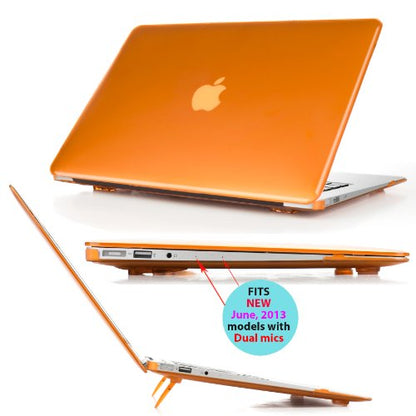 mCover Case Compatible for 2010~2019 13.3" Apple MacBook Air A1369 A1466 (Without Retina Display) Laptop Computer ONLY (NOT Fitting Other MacBook Models) - Orange - color: Orange