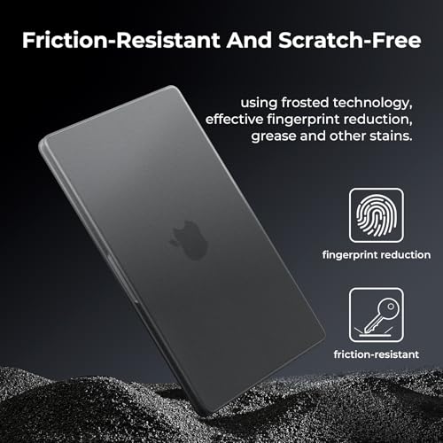 BlueSwan Flexible Case for MacBook Pro 14 inch, M5-M1 Pro/Max 2026-2021 | Anti-Scratch Protective Laptop Cover with Grippy Matte Texture, Seamless Fit and Lightweiht, Frosted Black - color: Frosted Black, size: Pro 14-inch (2026-2021)