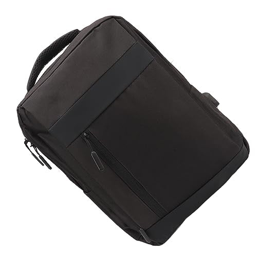 Extra Large Capacity Business Laptop Backpack, Multi Layer Large Capacity Business Laptop Bag with USB Charging Port, Unisex (Black)