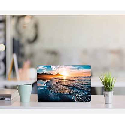 DTangLsm for MacBook Air 15 inch Case 2026 2025-2023 M5 M4 M3 M2 Chip | Model A3448 A3241 A3114 A2941, Beachy Plastic Hard Shell Ocean Case for Mac Air 15 Laptop & Keyboard Cover, Sunset Beach - color: Sunset Beach