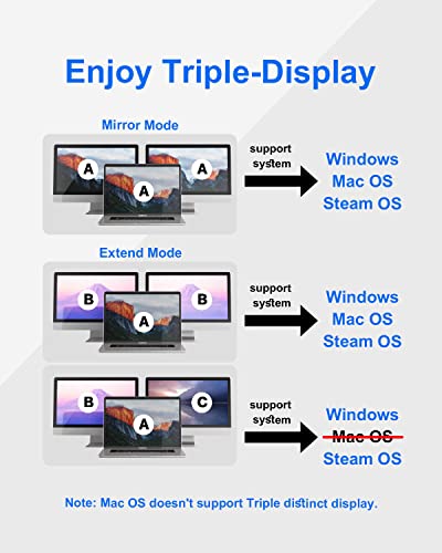 USB C Docking Station Dual Monitor with Power Adapter: NewQ 12-in-1 Thunderbolt 3 | 4 Dock, Dual 4K HDMI, 4 USB, Audio, Ethernet, SD/TF Slot, 18W PD Out, for Mac, HP, Dell, Lenovo, Surface, Asus, Acer - size: NQ-DK-02-Standard