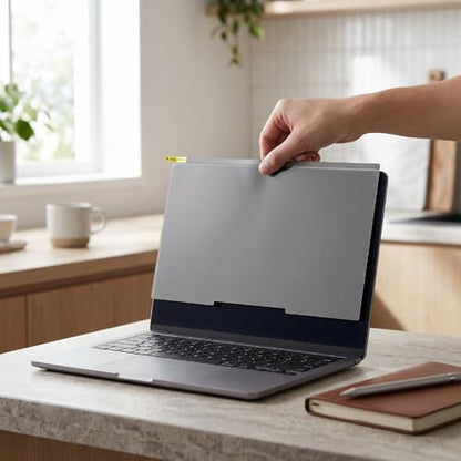 ciciglow Magnetic Laptop Privacy Screen, 16:10 Computer Privacy Screen for 14in, with AR Ultra HD Anti Glare Proof Protection, for Airplane Subway Public Use