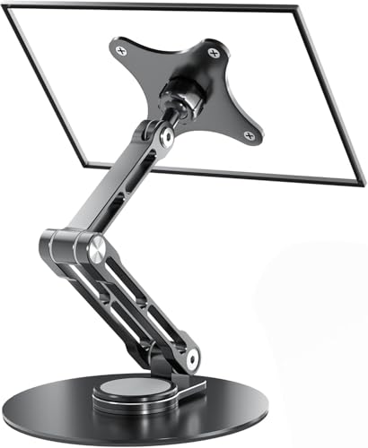 UPERFECT 75mm VESA Mount Stand, Foldable Portable Monitor Stand | Supports 15.6–17.3" Portable Monitors, 75×75mm VESA Mount, Foldable Tabletop Design, Lay Flat Mobile Display Arm Stand - size: 17.3 inch
