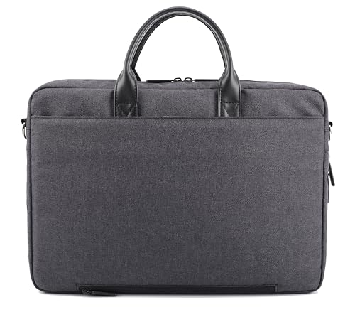 Lekesky Briefcases laptop Bag 15.6 Inch Travel Briefcase Water Resistant Expandable Shoulder Bag Messenger for Men
