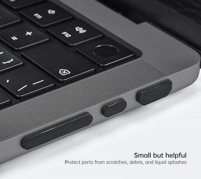 7PCS Anti Dust Port Plugs Accessory Cover for 2026 2025 MacBook Air 13 inch 15.3 inch M5 M4 M3 M2 M1 / 2026-2022 MacBook Pro 14" & 16" M5 M4 M3 M2 M1 Pro/Max, MacBook Port Accessories