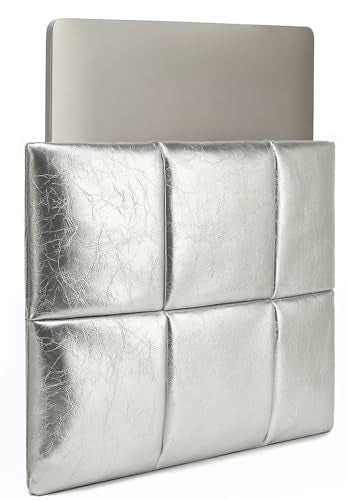 15-16 Inch Puffy Laptop Sleeve,Silver | Compatible with MacBook Air 15 M4/M3/M2 2025-2023and MacBook Pro 16 in M4 2024 - color: Silver, size: For 15"-16" MBA/MAP M4 M3 M2 M1