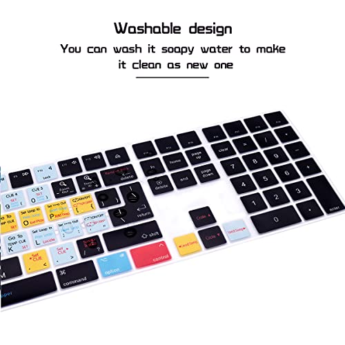 HRH Serato Scratch Live Shortcut Hotkey Silicone Keyboard Cover Keypad Skin for Magic Keyboard with Numeric Keypad A1843 MQ052LL/A Released in 2017/2018(US/EU Layout) - color: Hotkey-Serato-Scratch-LIVE