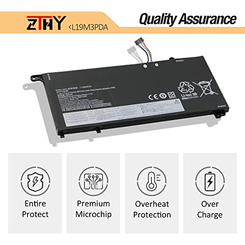 L19C3PDA L19M3PDA Laptop Battery for Lenovo ThinkBook 14 15 (G2, G3, G4) | G2 ITL, ARE, G3 ACL, ITL, G4 ABA Series L19D3PDA L19L3PDA SB10Z21208 SB10Z21203 5B10Z21197 5B10Z21210 5B10Z21202 11.52V 45Wh - size: 7.0*3.03*0.23inch L19M3PDA