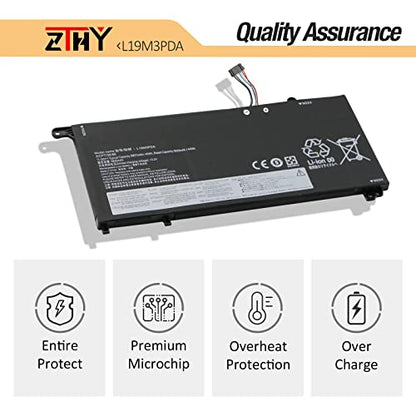 L19C3PDA L19M3PDA Laptop Battery for Lenovo ThinkBook 14 15 (G2, G3, G4) | G2 ITL, ARE, G3 ACL, ITL, G4 ABA Series L19D3PDA L19L3PDA SB10Z21208 SB10Z21203 5B10Z21197 5B10Z21210 5B10Z21202 11.52V 45Wh - size: 7.0*3.03*0.23inch L19M3PDA