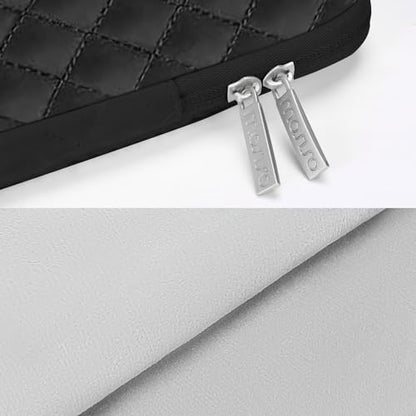MOSISO Laptop Case 14 inch, 14 inch Laptop Sleeve, Black | Compatible with HP Lenovo Dell ASUS,HP Stream,Dell Latitude,Lenovo IdeaPad,Square Quilted Vertical Bag with Pocket&Small Case - color: Black, size: 14 inch
