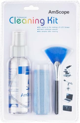AmScope CK-I 3 in 1 LCD Professional Cleaning Kit for Laptop, TV, Monitor and Camera Lens