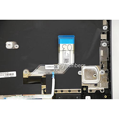 Laptop Palmrest Upper Case with US Keyboard and Touchpad Assembly (with WFC Hole) Replacement for Lenovo Chromebook 11 300e 2nd Gen AST 82CE 5CB0Z21553 - color: 82CE Upper Case Assembly