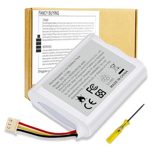 9000mAh Battery 300-10186 Replacement for ADT Command Smart Security Panel ADT5AIO-1 ADT5AIO-2 ADT5AIO-3 ADT7AIO-1, ADT 2X16 AIO Home Security System ADT2X16AIO-1 ADT2X16AIO-2 Battery 3.6V 32.4Wh - size: 2.68*2.17*0.71inch 300-10186