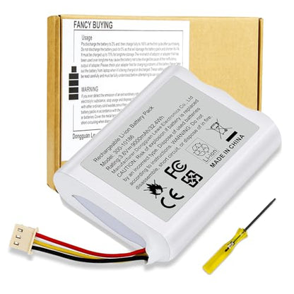 9000mAh Battery 300-10186 Replacement for ADT Command Smart Security Panel ADT5AIO-1 ADT5AIO-2 ADT5AIO-3 ADT7AIO-1, ADT 2X16 AIO Home Security System ADT2X16AIO-1 ADT2X16AIO-2 Battery 3.6V 32.4Wh - size: 2.68*2.17*0.71inch 300-10186