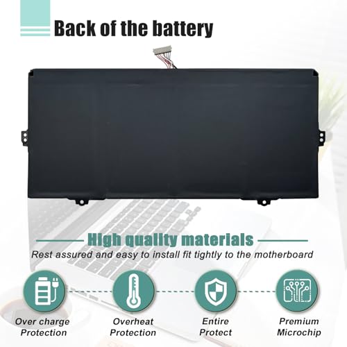 AA-PBMN4MR Laptop Battery Replacement for Samsung Galaxy Book Pro 360 13 13" NP930XDB-KD1US NP930XDB-KF3US NP935XDB Book2 NP930XED-KA1US NP930QED-KA2US Book3 14 14" NP940XFG-KC2US - size: 11.02*3.70*0.31inch AA-PBMN4MR