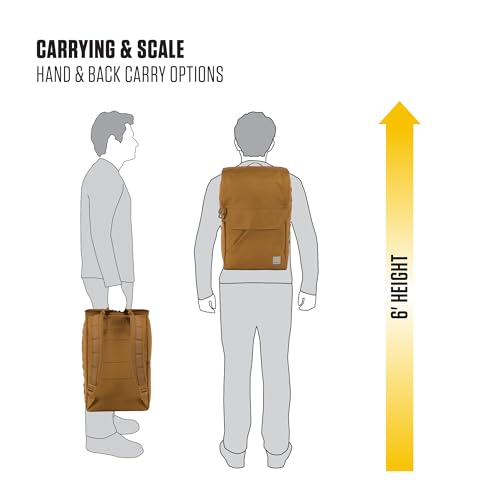 Carhartt 21L Top-Load Backpack, Durable Water Resistant Coated Canvas Base W/ 17" Laptop Sleeve, Bluestone - color: Bluestone