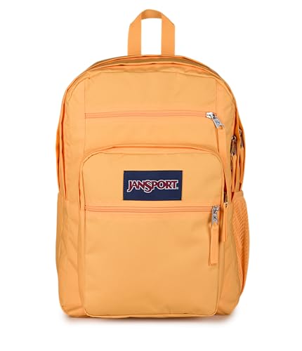 JanSport Laptop Backpack - Computer Bag with 2 Compartments, Ergonomic Shoulder Straps, 15” Laptop Sleeve, Haul Handle - Orange Soda - color: Orange Soda