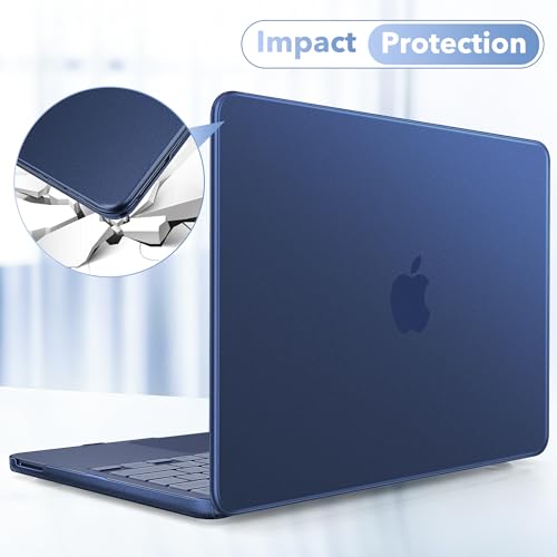 May Chen Compatible with MacBook Neo 13 inch Model A3404 2026 Release, Slim & Lightweigh Frosted Finish Protective Case with Keyboard Cover&Screen Protector, Frosted Indigo - color: Frosted Indigo