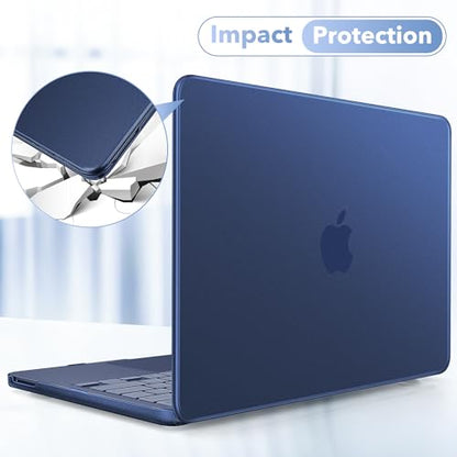 May Chen Compatible with MacBook Neo 13 inch Model A3404 2026 Release, Slim & Lightweigh Frosted Finish Protective Case with Keyboard Cover&Screen Protector, Frosted Indigo - color: Frosted Indigo